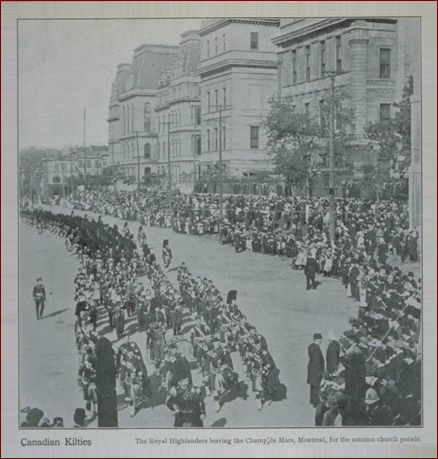 On parade in Montreal