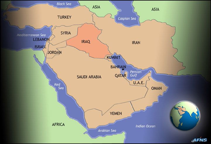 mid-east map
