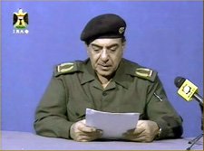 Iraqi Information Minister Mohammed Saeed al-Sahhaf