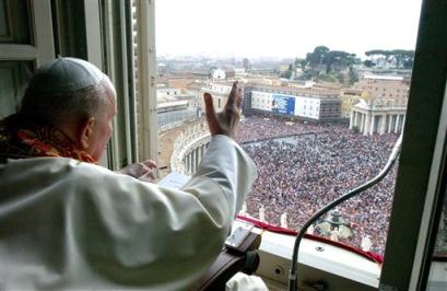 Pope John Paul II at Easter