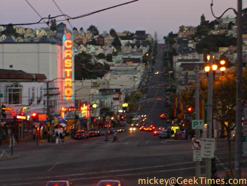 Castro Street at twilight, San Francisco