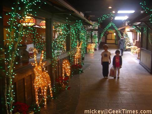 Japantown Christmas lights
