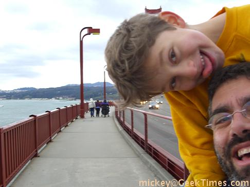 Isaac & Papa and Golden Gate Bridge