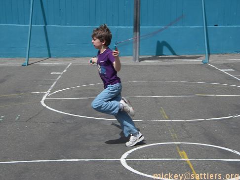 Isaac jumps rope @ Jump For Life Day