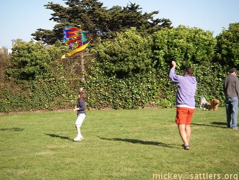 flying Isaac's kite