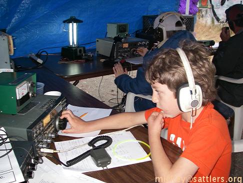 ARRL Field Day: Isaac at the rig