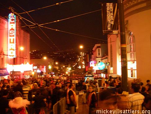 Pink Saturday: Castro crowd
