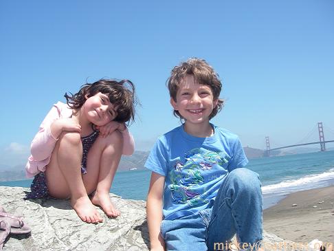 Isaac & Lila @ Baker Beach, San Francisco