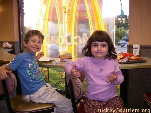 Isaac & Lila @ McDonald's