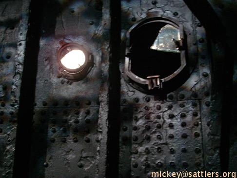 close-up RMS Titanic wall fragment