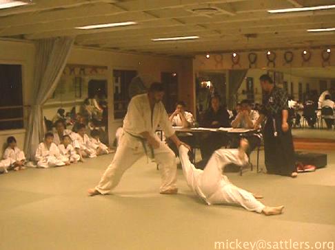 Mickey @ Hapkido purple belt exam