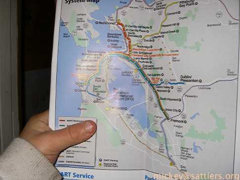 Isaac minds the BART map