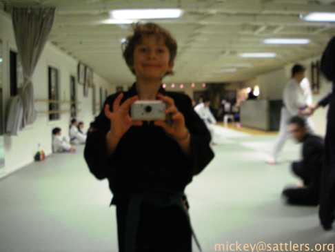 Isaac's self-portrait at Hapkido