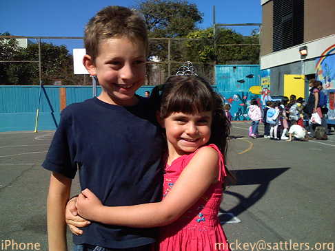 Isaac & Lila at school