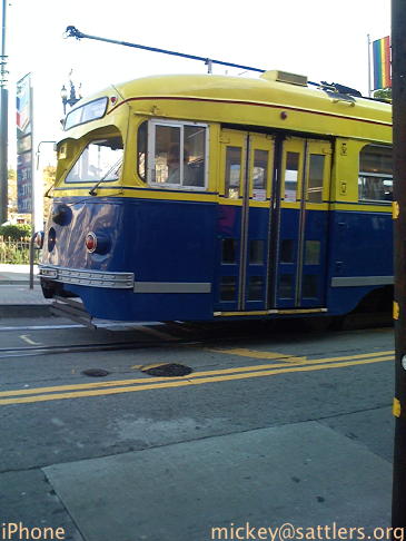 F-line trolley car