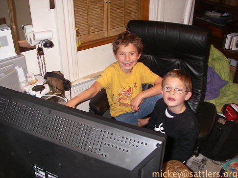 Isaac & Siegmund with new monitor