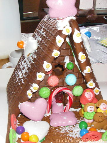 Lila's gingerbread house