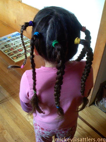Lila's six braids