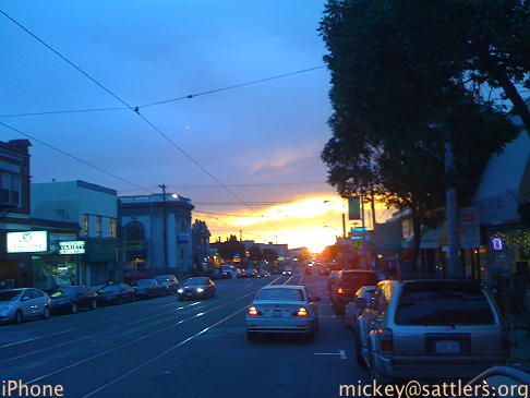 Irving St. sunset