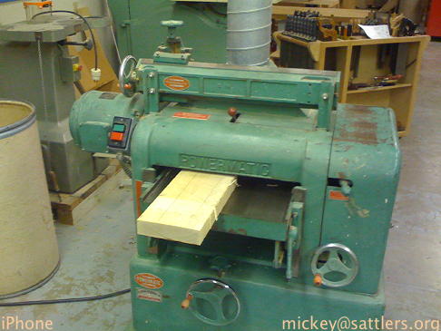 a woodworking planer