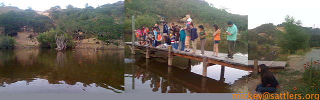 Safari West: crowd at the dock