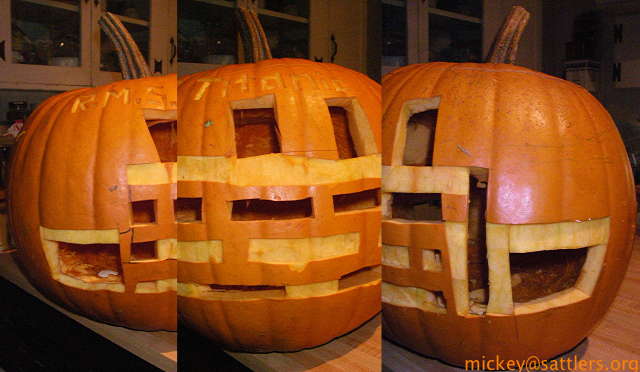 R. M. S. Titanic pumpkin carving