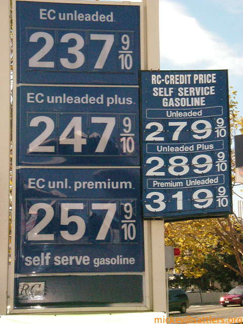 gasoline at $2.37
