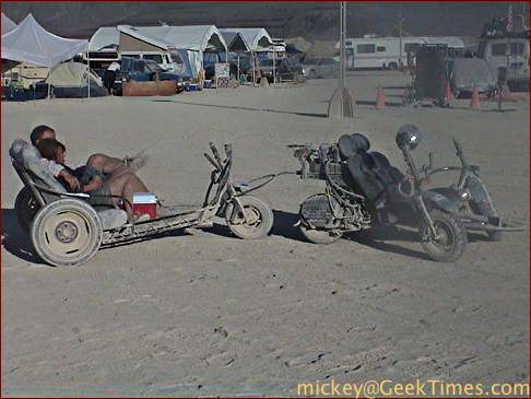 tricycle pulled by motorcycle