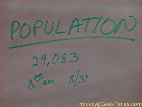 2002 population 8/31/2002 8am 29,083 people