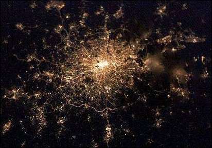London from the Space Shuttle