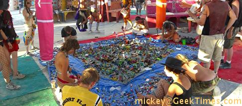 Center Camp: LEGO blocks