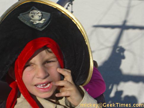 Pirate Isaac aboard La Contessa