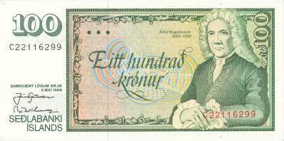 Icelandic króna banknote