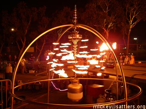 BRAF Art on Fire! - propane candleabra