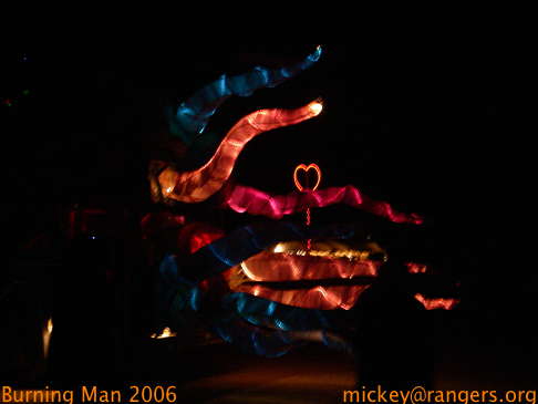 Burning Man 2006: nighttime: art car