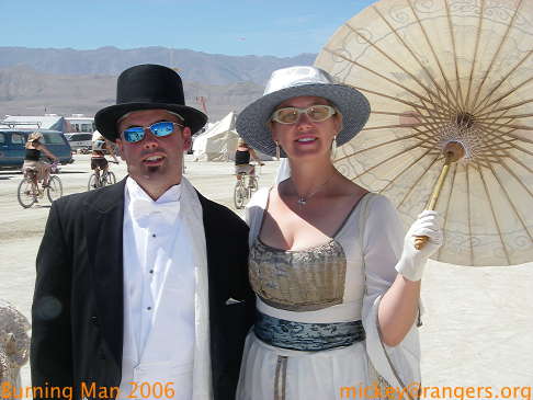 Burning Man 2006: nicely-attired couple