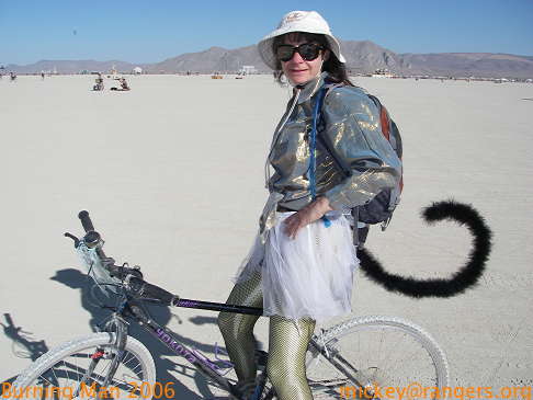Burning Man 2006: monkey-tailed wife Rose