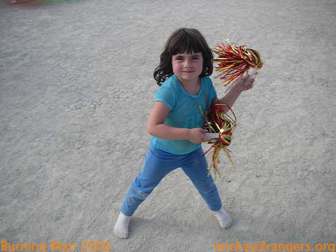 Burning Man 2006: Lila, playa cheerleader