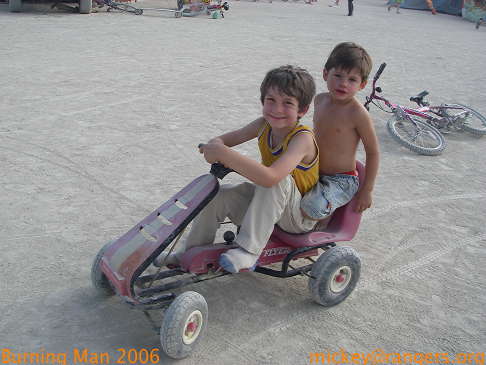 Burning Man 2006: racecar driver Isaac