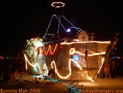 Burning Man 2006: nighttime: 