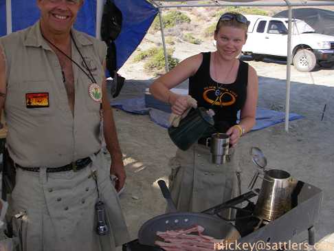Ranger Sir Bill and his bacon and coffee