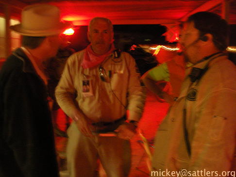 Burning Man 2007: Larry Harvey with Ranger cadre