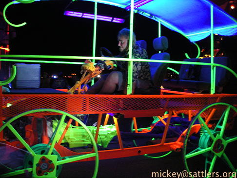 Burning Man 2007: nighttime art car