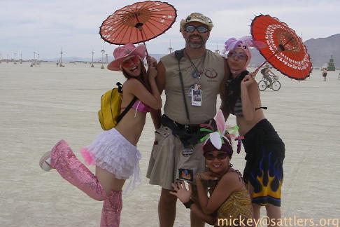 Burning Man 2007: Mickey and the Japanese tourists