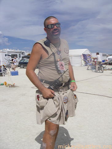 Burning Man 2007: Ranger Mickey's kilt