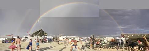 Burning Man 2007: Kidsville - double rainbow