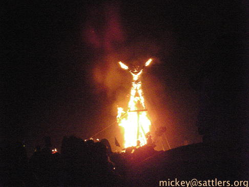 Burning Man 2007: the Man burns!