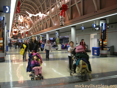 Christmas in the airport