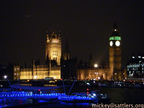 Houses of Parliament and St. Steven's Tower (with the Big Ben clock high above)