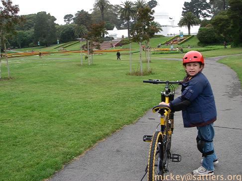 Isaac, bike, Golden Gate Park